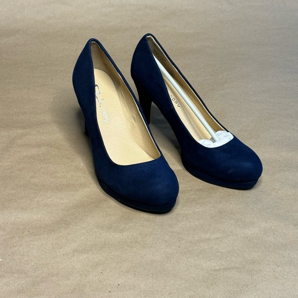 CL by Laundry Nilah Navy Suede 7.5 - Picture 3 of 4